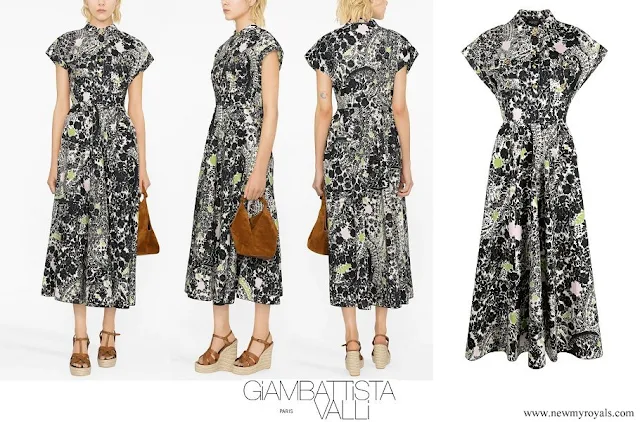 Countess of wessex wore Giambattista Valli graphic-print shirt dress