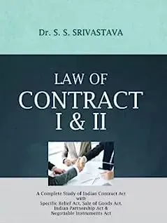 Law of Contract I and II by Dr. S.S. Srivastav, books on contract law,