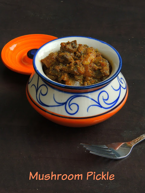 Quick mushroom pickle, Mushroom oorugai