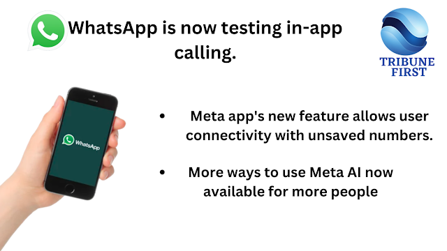 WhatsApp is now testing in-app calling.