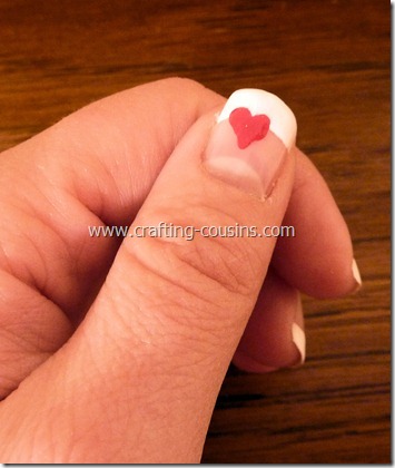 Valentines Day Manicure from The Crafty Cousins 2