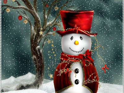 Free Christmas Snowman Wallpaper for Desktop
