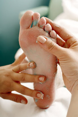 Scrub and Hydrate  Your Feet.