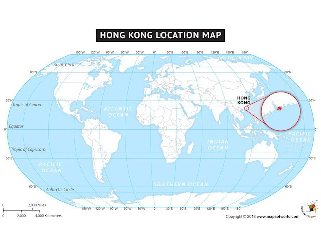 where is hong kong on the world map