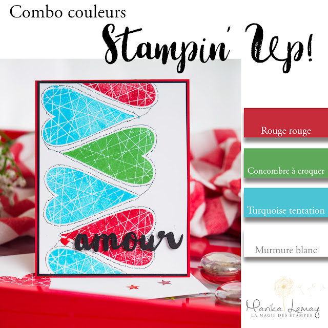 combinaison de couleurs stampinup pour pinterest