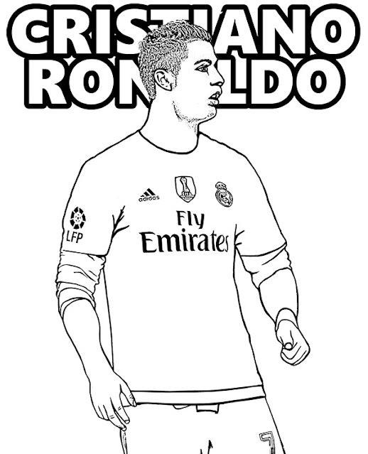 Top 10 CR7 Cristiano Ronaldo Coloring Pages