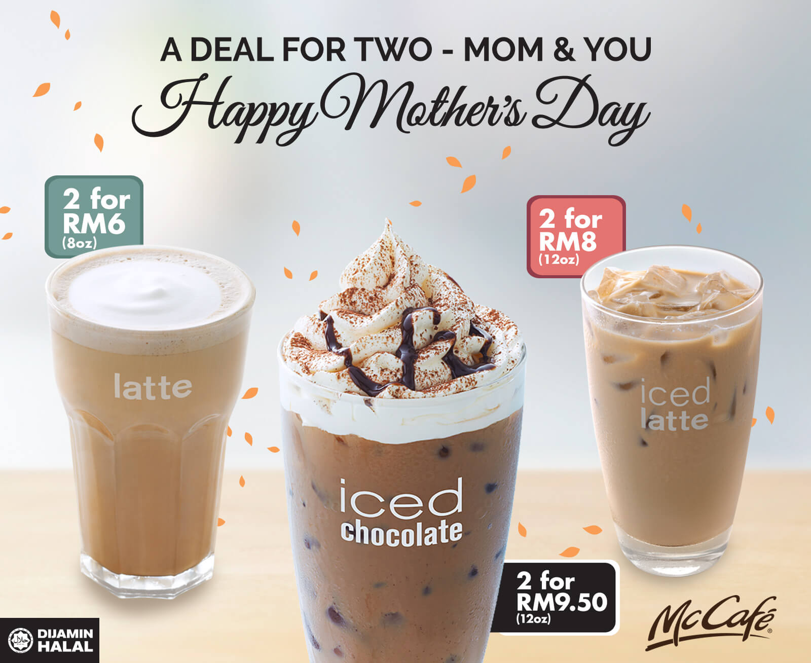 McDonald's McCafe Mother's Day Latte & Chocolate Beverage