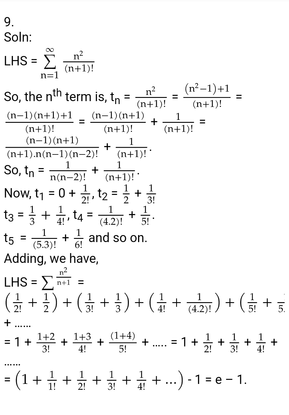 Binomial Theorem - Exercise 2.3 : Class 12 Math - Exponential and Logarithmic Series