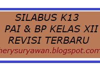 Silabus K13 PAI & BP Kelas XII SMA Revisi Terbaru