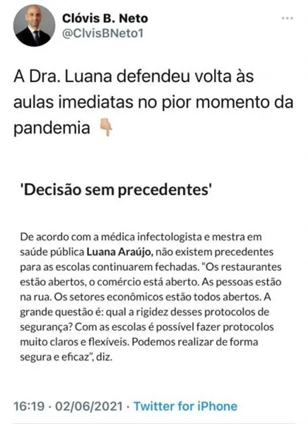 www.seuguara.com.br/Dra. Luana Araújo/CPI/Covid-19/