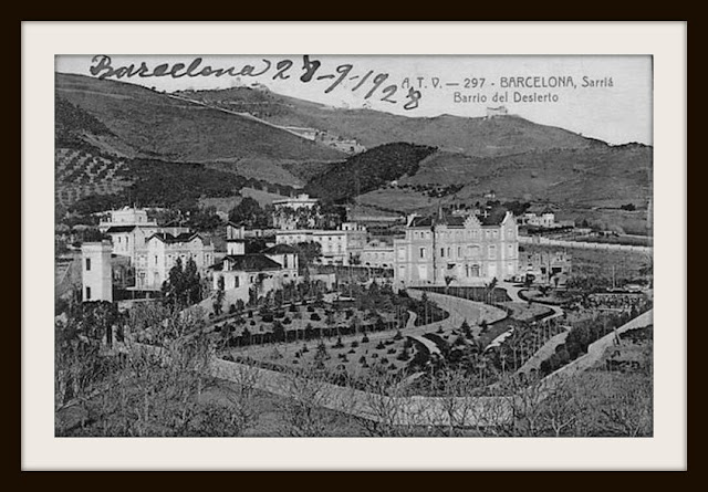 Una cartolina del 1928 Del Barrio del Deserto (oggi scomparso)