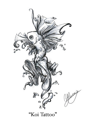 koi tattoo designs free. Popular Koi Fish Tattoo