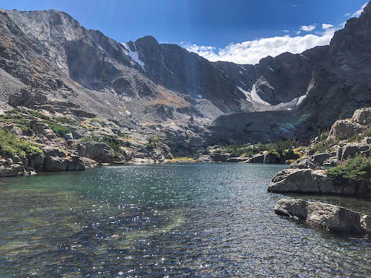 Lake of Glass in Rocky Mountain National Park