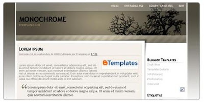 crome blog template free