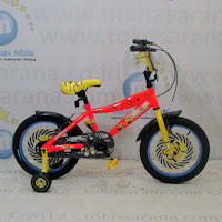 16 wimcycle minion lisensi sepeda anak bmx