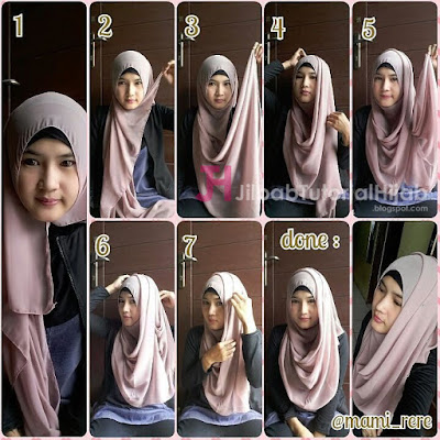 tutorial hijab pashmina untuk pergi ke kampus modis terbaru untuk wajah bulat, pipi tembem dan chubby