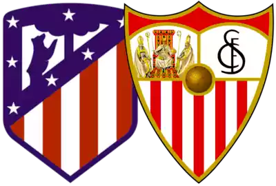 escudos sevilla y atlético de madrid