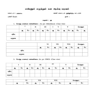 Ennum Ezhuthum Class Room - Inspection Form - PDF