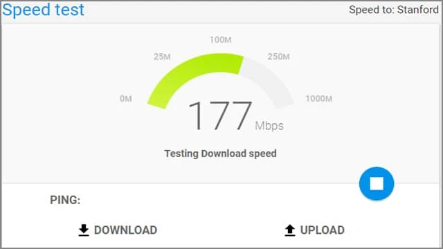 قياس سرعة الانترنت STC من جوجل