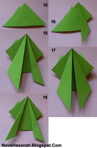 tutorial origami kodok 