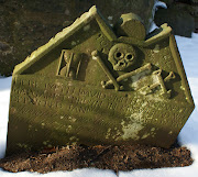 Tour Scotland Winter photograph of a Skull and Crossbones Gravestone in .