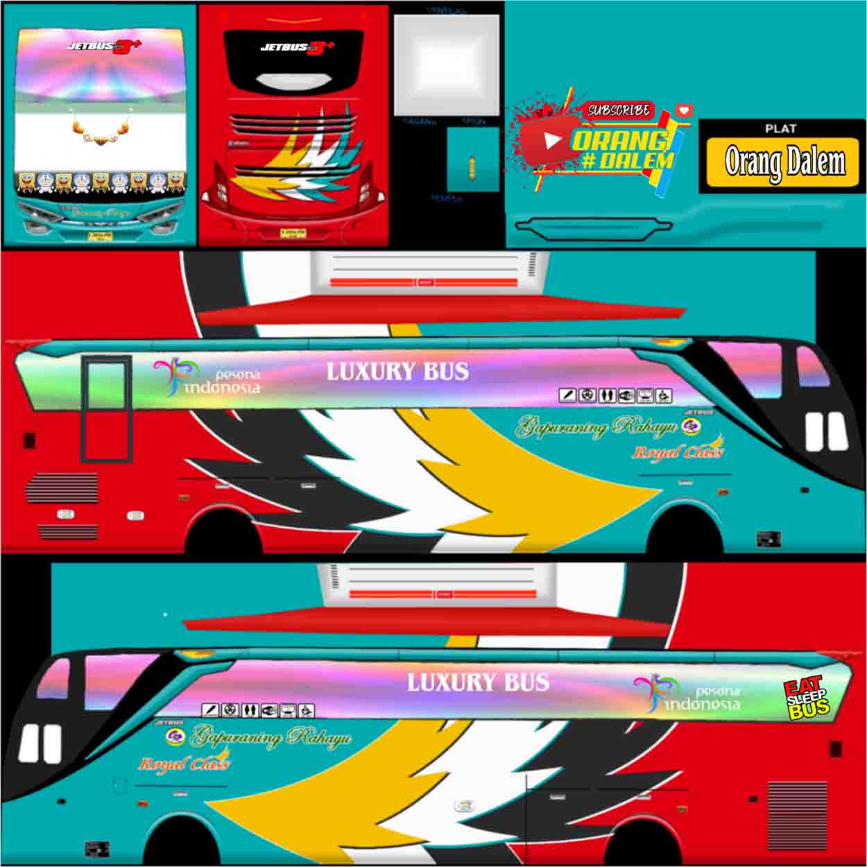stiker bus simulator gapuraning rahayu