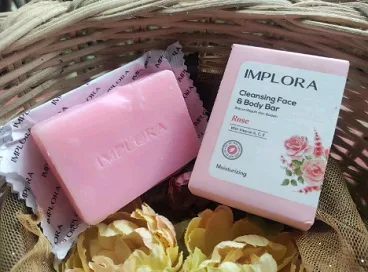 Pengalaman menggunakan IMPLORA Cleansing Face & Body Bar Rose