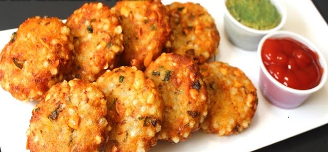 Sabudana Vada - Tapioca Patty Recipe