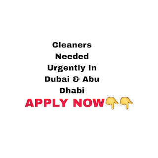 Cleaners Needed To Work
