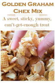 a sweet, sticky, yummy, can't get-enough-treat -chex mix