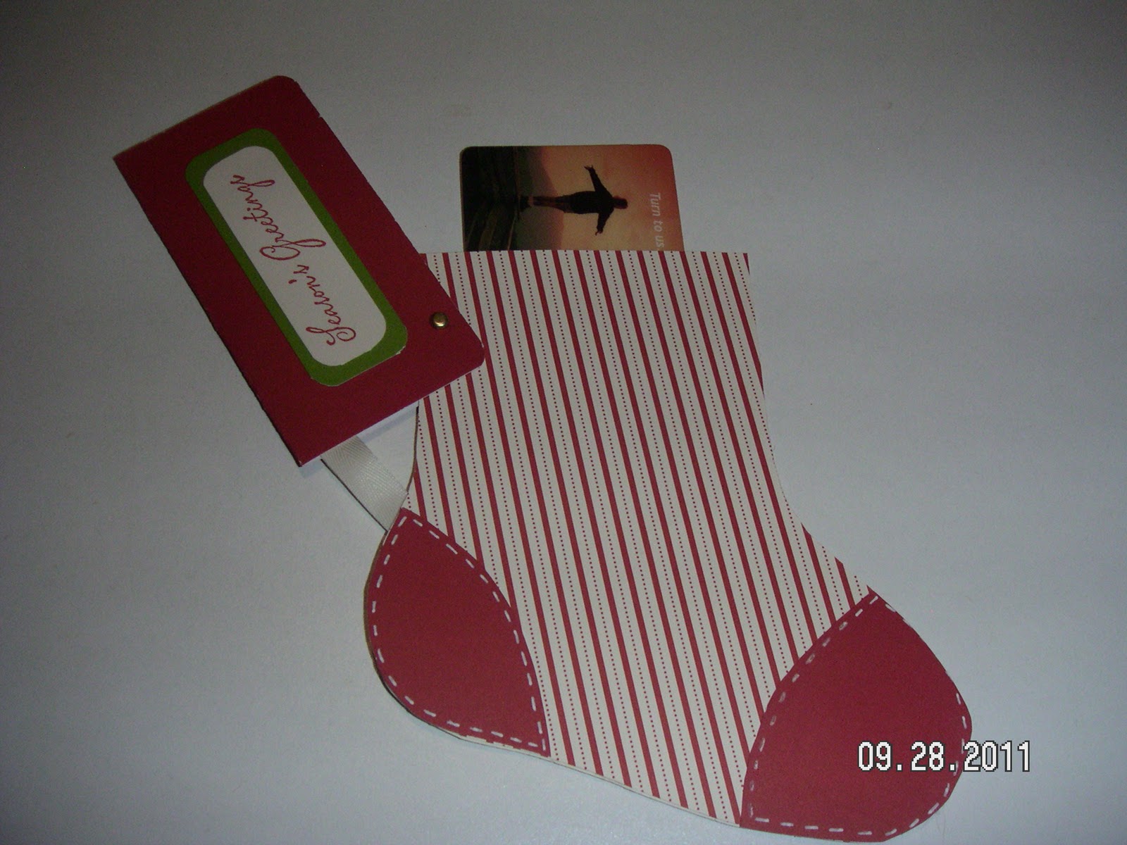 Inking with Brenda Lee: Christmas Stocking Gift Card Holder