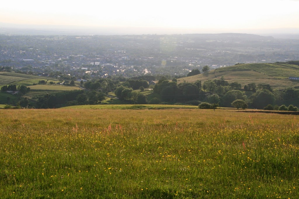 Cheshire plain from Teggs Nose Country Park