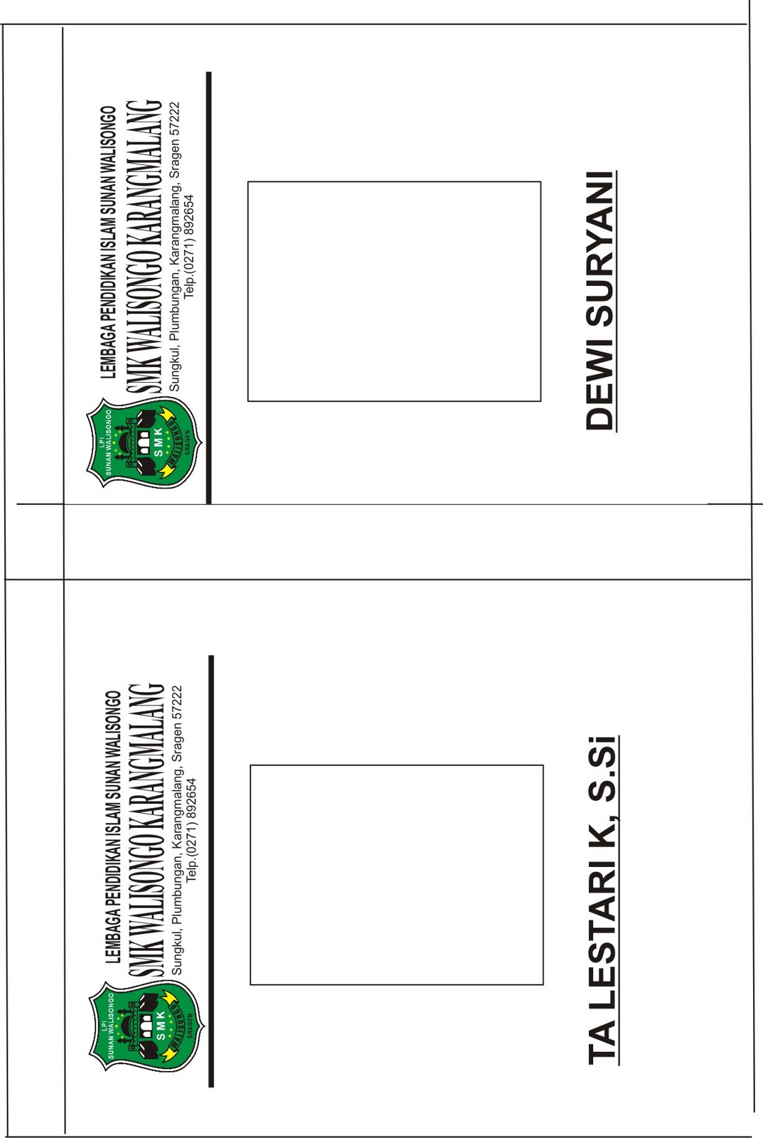 Contoh Id Card Format Cdr - Contoh 36