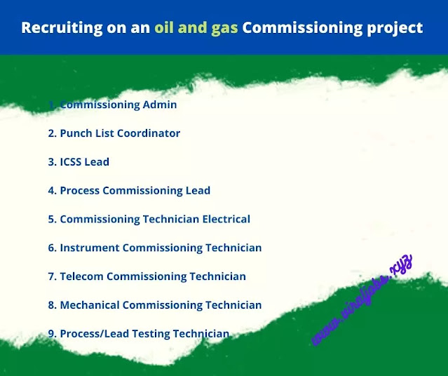 Recruiting on an oil and gas Commissioning project