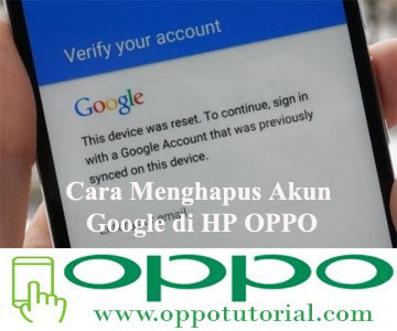 Cara Menghapus Akun Google di HP OPPO