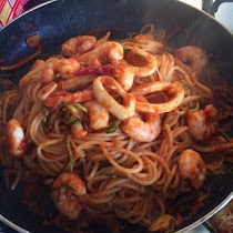 EmiEats Seafood Spaghetti-Courgetti