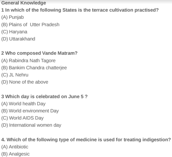 General Knowledge Multiple Choice Quiz Questions And Answers Pdf
