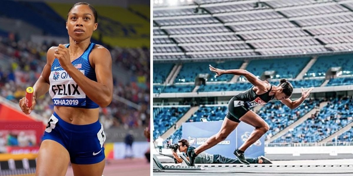 Allyson Felix Broke Usain Bolt's Record Only Ten Months After She Gave Birth