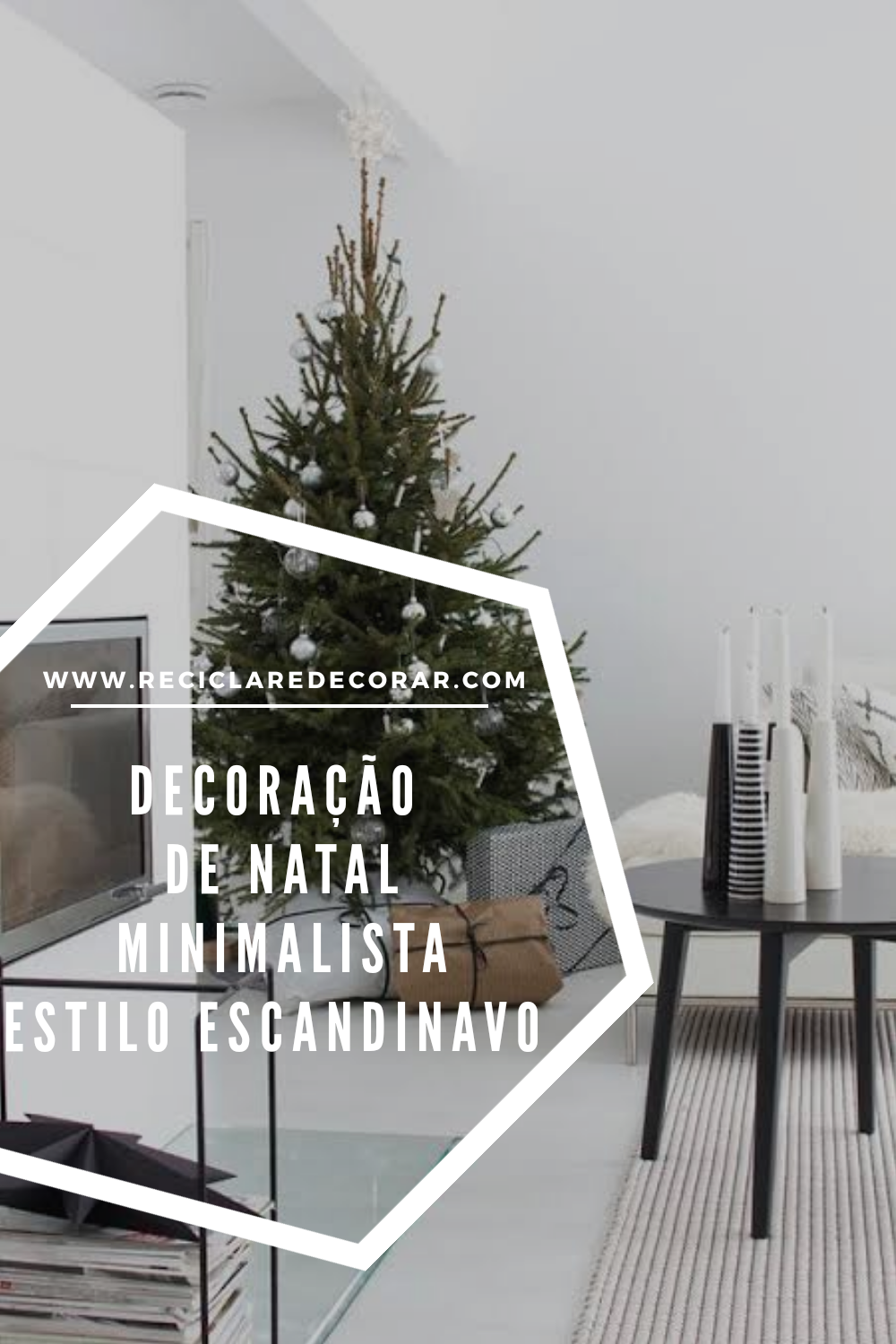 Decoração de Natal estilo escandinava simples