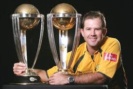 ponting with trophy, trophy, trophies, ricky eith trophy