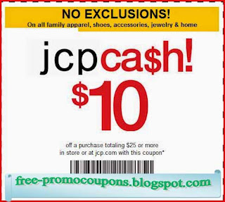 Free Printable JcPenney Coupons