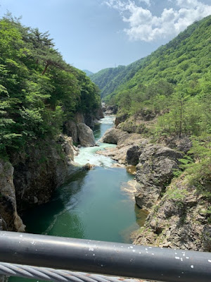 むささび橋から見る龍王峡（下流側）