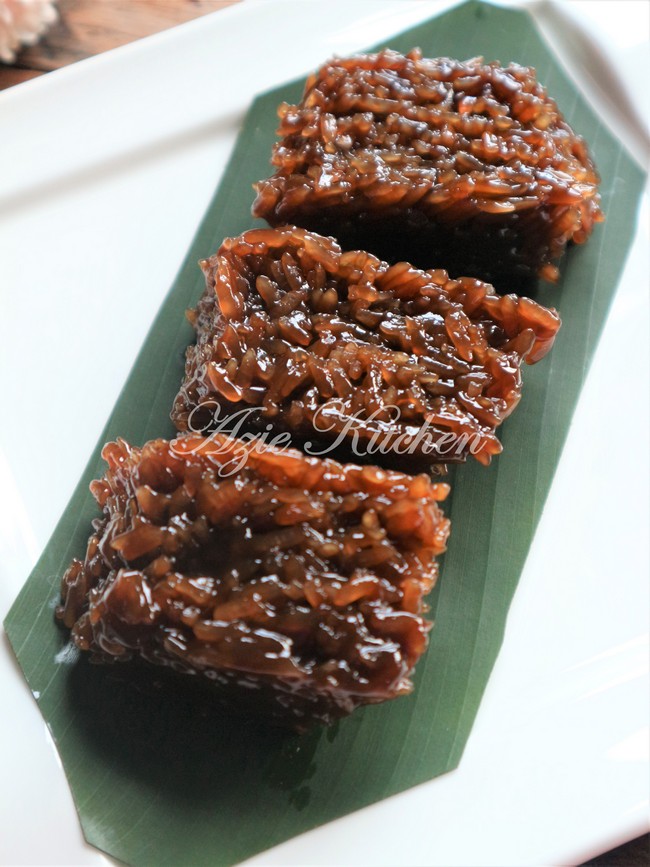 Kuih Pulut Wajik aka Nasi Manis Yang Sangat Sedap - Azie 