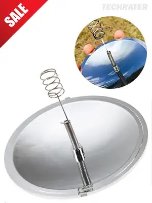 Portable Solar Lighter round in shape (parabolic mirror)