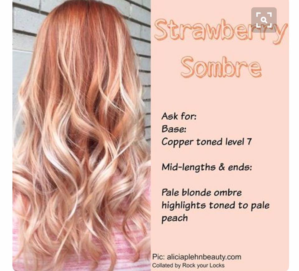 Light Strawberry Blonde Hair Color Chart