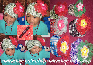 jual Turban baby motif lace