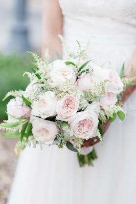 pink feminine bridal bouquet