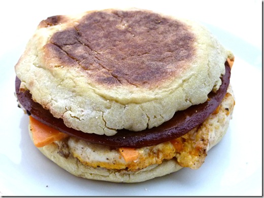 vegan ham tofu egg and cheese