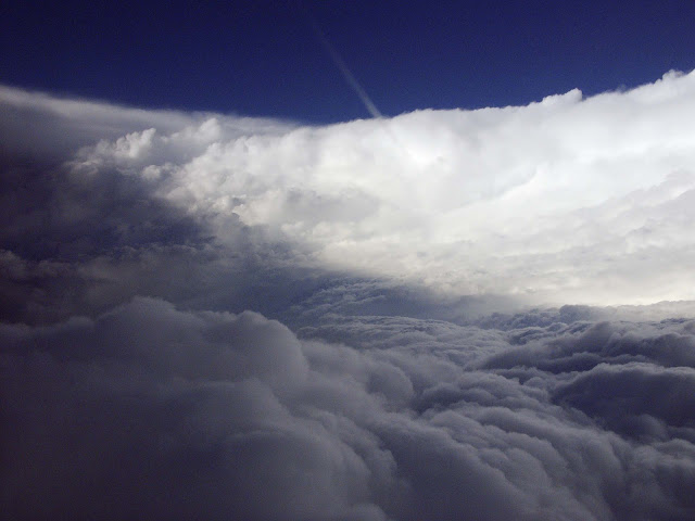 hurricane cloud from above