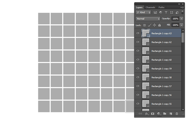 Create another shape. Photoshop automatically create a layer for each shape.